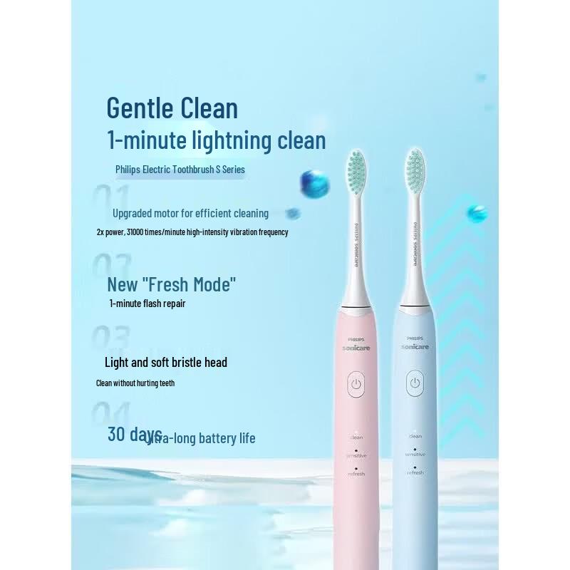 Philips S2 Sonic Electric Toothbrush CN Plug (adapter Included)