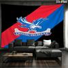 Crystal Palace F.C Wall Tapestry Aesthetic Wall Hanging Printed Fabric Blanket Decorative Tapestries for Bedroom Living Room Home Decor