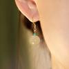 Shengsheng Langsame Hetian Jade Ohrhaken Sind Kleine und Vielseitige Ohrringe Nischendesign High-End Stil Antiker Stil