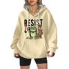 Women's Fashion Casual Long Sleeve Loose Printed Pullover Sports Long Sleeve Sweatshirt