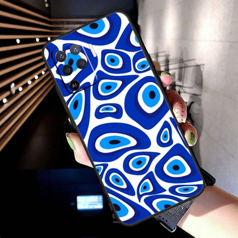 Big Eyes Cartoon Pattern Case For Oppo A78 A98 A18 A38 A58 A60 A80 A40 A77 A57 A17 A74 A54 A94 A96 A76 A16 A15 A5 Pro