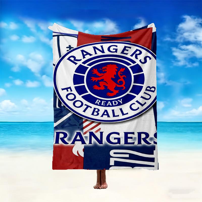 Morbida Coperta Rangers FC Perfetta per Accoccolarsi sul Divano, Ideale per Accoccolarsi in Camera da Letto