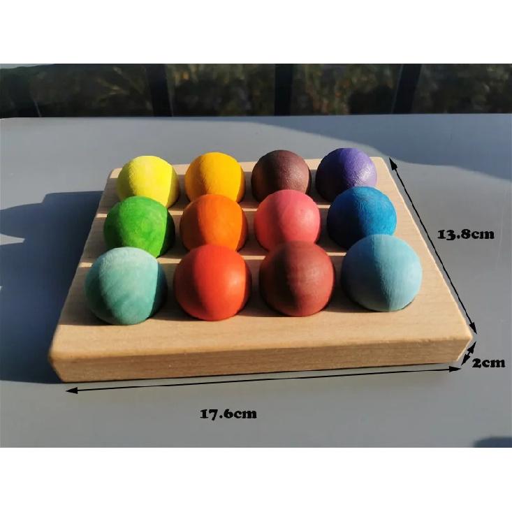 High Quality Rainbow Music Sounding Trees Wooden Petals Assembly and  Marble Run Balls Tracking Kids Educational Toys
