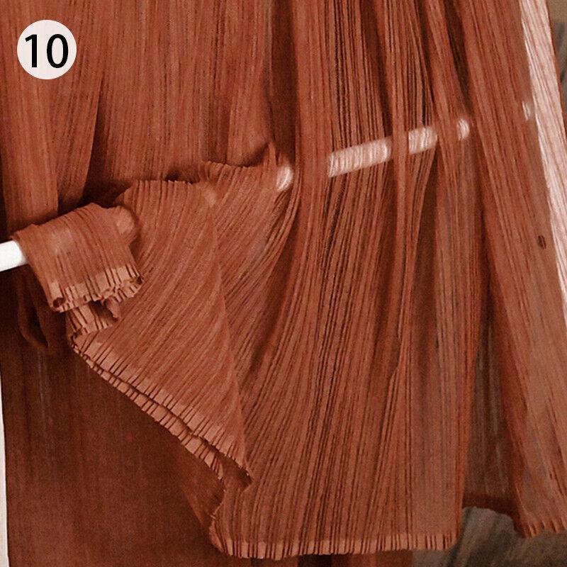 Organ Pleated Mesh Lace Fabric Crumpled Tulle Net Fabric Wedding Organ Skirt Dress Costume Curtains Handmade DIY Craft Material