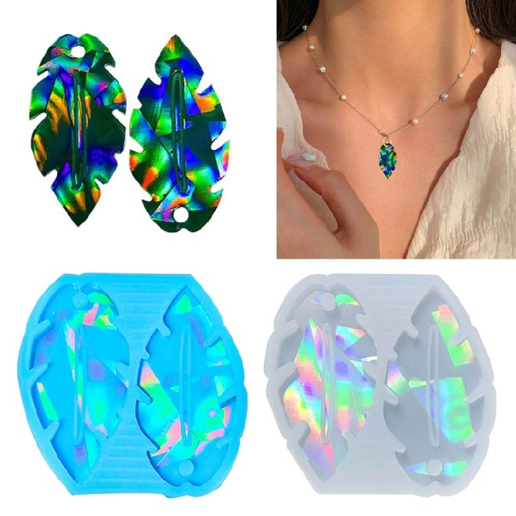 Earring Pendant Silicone Mold Holographic Epoxy Resin Mould Jewelry Making Tools DIY Earring Handmade Crafts Supplies
