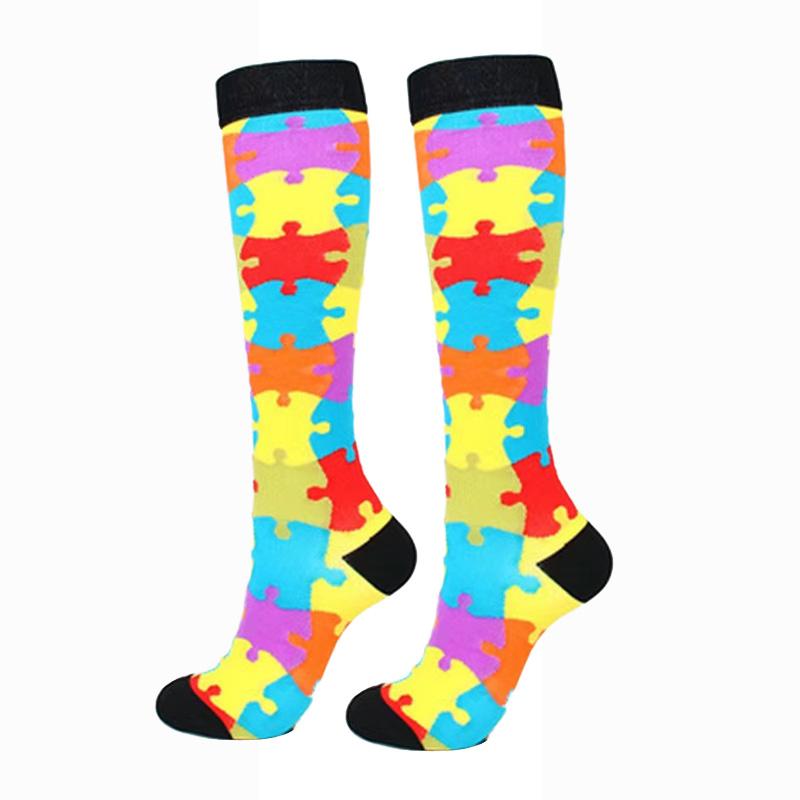 Pánské Dámské Ponožky Kompresní Ponožky Elastické Sportovní Krásné Nohy Sestra Punčochy Běh Lezení Cyklistika Let Cvičení