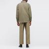 Uniqlo Solid Color Lapel Single-Breasted Shirt Jacket Men Jackets Khaki 442178-33