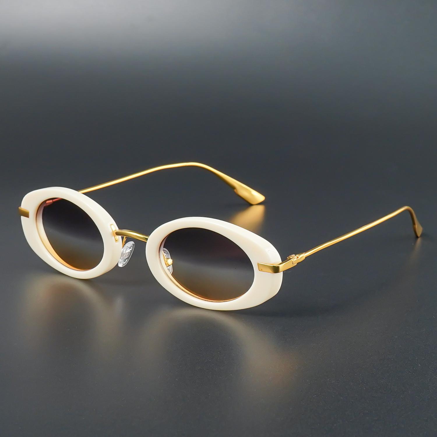 

Unisex Oval Fashion Sunglasses For Men And Women Perfect For Casual Parties Daily Wear Or Christmas Gifts