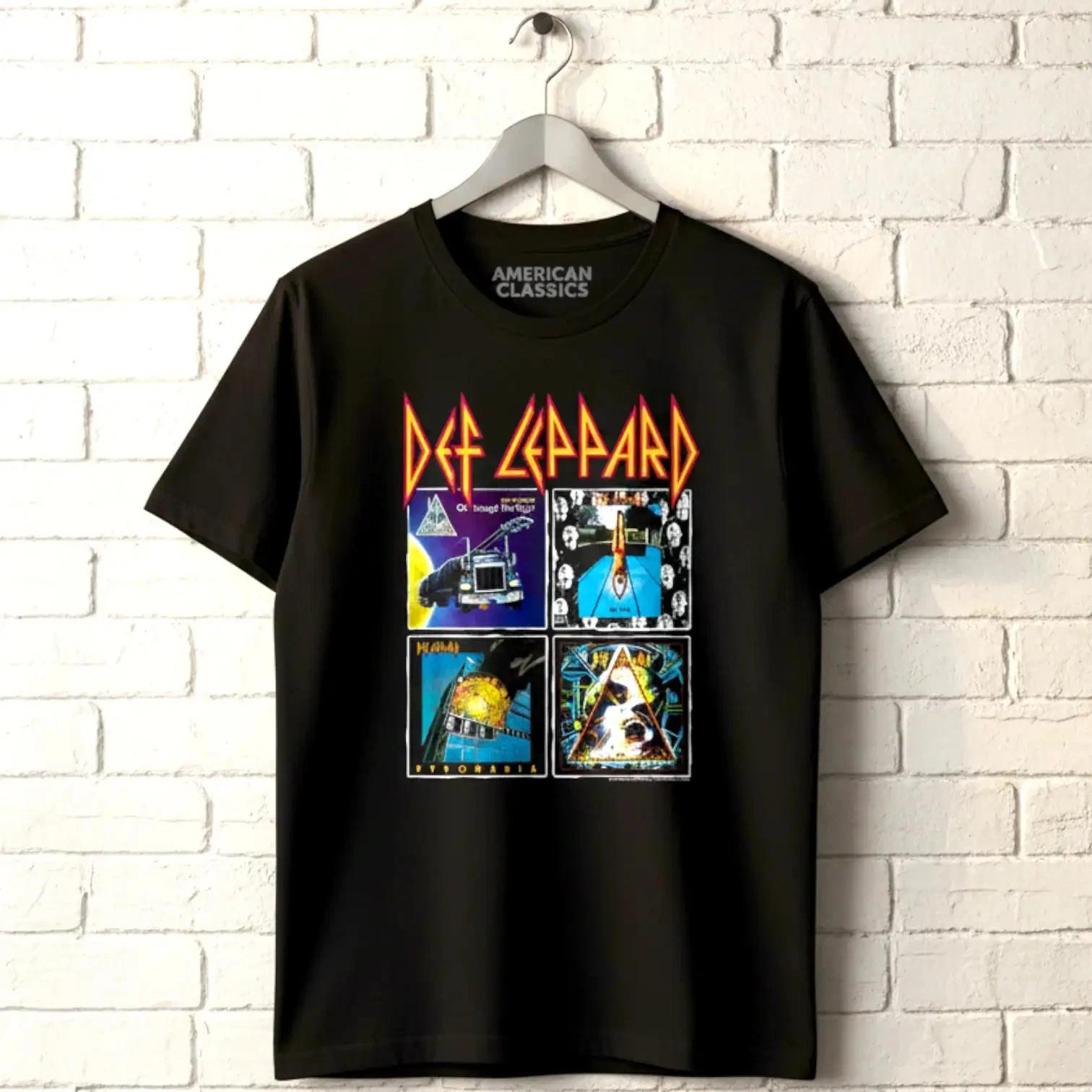 Def Leppard 80s Album Covers Men s T Shirt S
