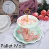 Three-dimensional Lace Two-layer Tray Silicone Mold Shelf Coaster DIY Tool