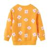 Girls' Cartoon Cotton Knit Hoodie - Long Sleeve, Autumn Style, European & American Brand Kids' Clothing