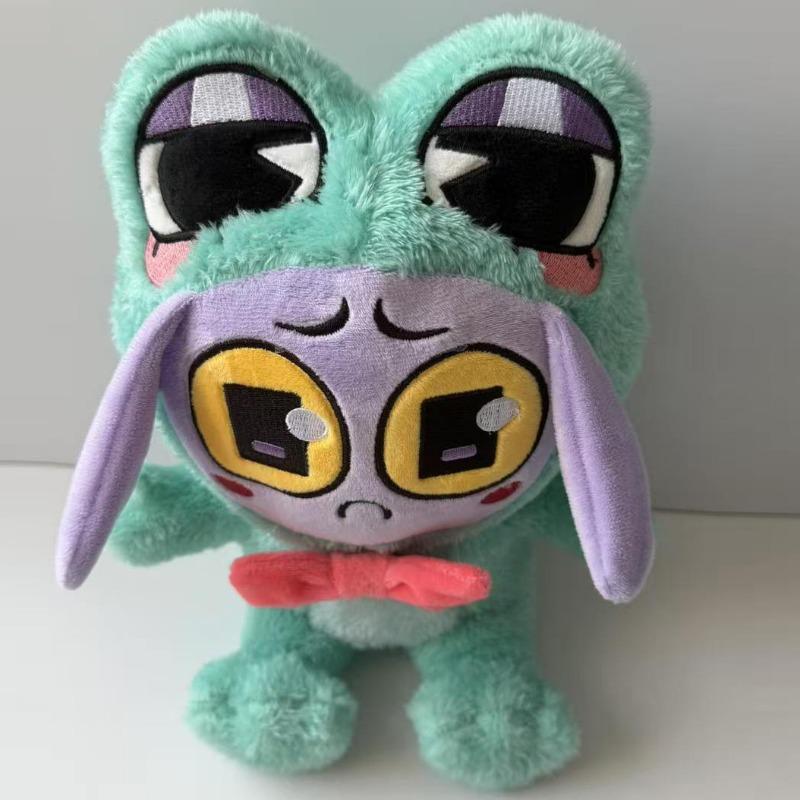 The Amazing Digital Circus Jax Frog Outfit Plush Toy Cute Game Character Stuffed Doll Soft Figure Lovely Collectible Gift Game Fans Home Table Decor