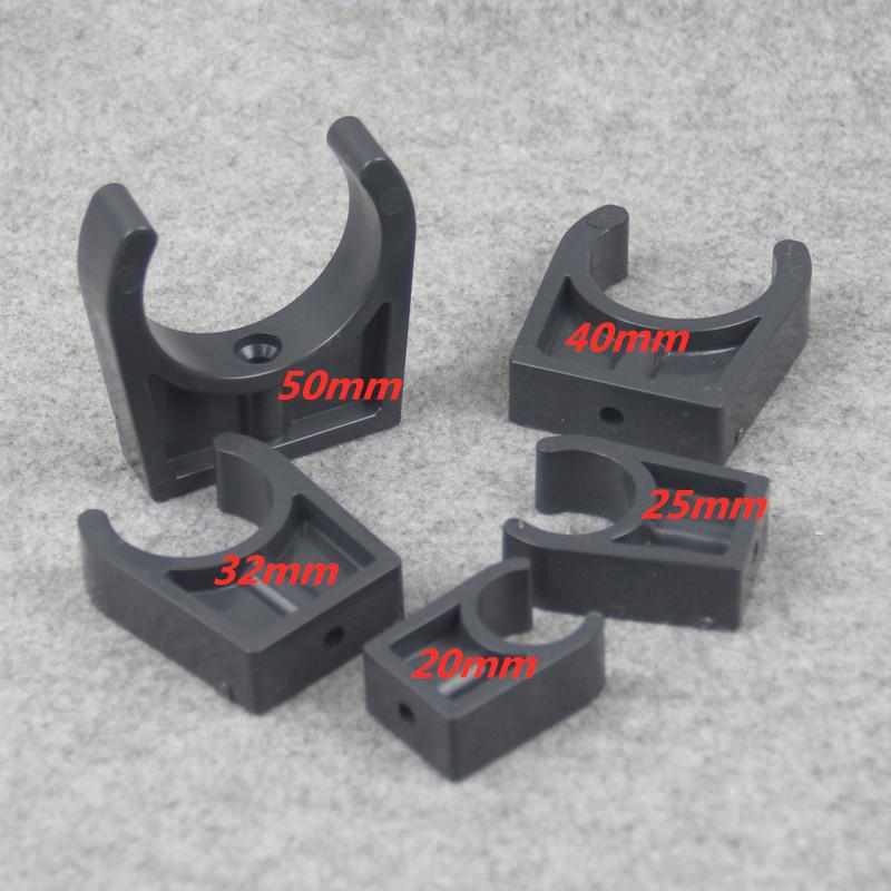 PVC Pipe Clamp Garden Micro Irrigation Fittings Steady Fixed U-type Water Pipe Strap Clip Tube Connectors
