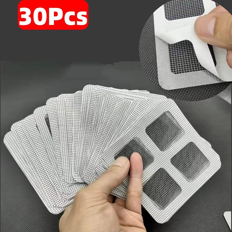 30PCS Shower Drain Hair Catcher Self-Adhesive Floor Drain Stickers Disposable Mesh Sink Strainer Filter For Bathroom kitchen
