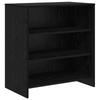 Sideboard Set 3 pcs Black Oak Effect 70 x 41 x 75 cm