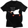 Untitled Goose Games Peace Was Never An Option T-Shirt  Short Sleeve Summer Funny Casual Shirts Graphic Clothing Tees Y2K Fashion