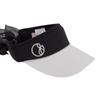 J.JANE Pearl Line Ribbon Sun Cap (White & Black)
