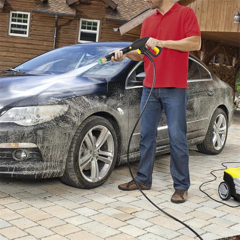 Speziell verwendet als Zubehör für Kärcher Hochdruckwasserpistole K2K7 Schnelladapter Autowaschdüse Fünffarbiger Schaumtopf