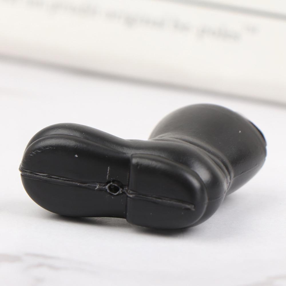 Big Toe Santa Claus Shoes Model Christmas Boots Doll House Miniature Rain Shoes Crafts