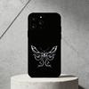 G-Gothic butterfly Phone Case For iPhone 17,16,15,14,13,12,11 Plus,Pro Max,SE4Soft Silicone Black Cover