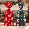 WTEMPO Christmas Festival Series Printed OPP Gift Bags Santa Claus Pattern Bundle Bags Holiday Mini Souvenir Storage Bags