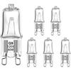 SDTC Tech 6 Pack Halogen Light Bulb for Whirlpool Microwave Oven, G9 120V 40W W10709921 Microwave Light Bulbs Compatible with Whirlpool KitchenAid