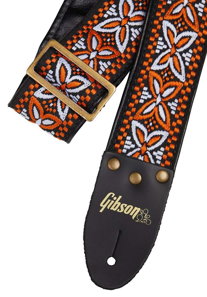 GIBSON The Orange Lily Guitar Strap ASVS-ORL