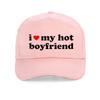 Ich Liebe Meinen Heissen Freund Buchstabendruck Baseballkappe Mode Valentinstag Paar Geschenk Hut Coole Verstellbare Snapback Hüte
