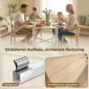 Foldable Dining Table 80 Cm Round Folding Table With Steel Frame Space For 2 4 Persons Natural Wood Look