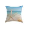New Marine Animal Pillowcase Cartoon Hand-painted Shell Coral Starfish Linen Digital Print Hug Pillow