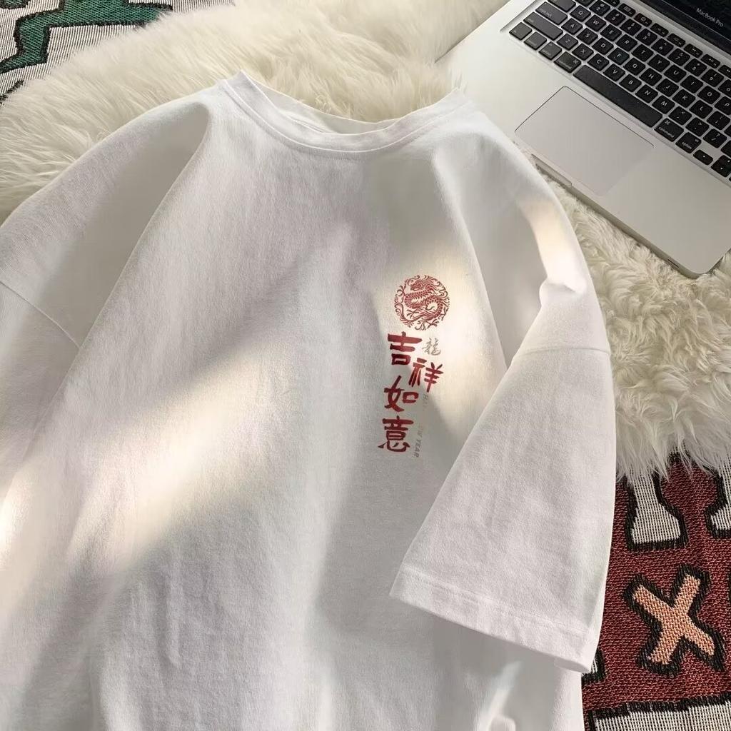 New Short Sleeved T-Shirt For Men In Summer, Korean Style Trend, Simple Half Sleeved Top, Hong Kong Style Loose Casual Brand T-Shirt