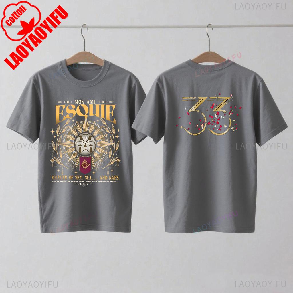 Koszulka Esquie Clair Obscur Expedition 33 Zabawna koszulka Esquie dla graczy dla fanów Prezent Moda letnia Casual Miękka bawełna Krótki rękaw Top