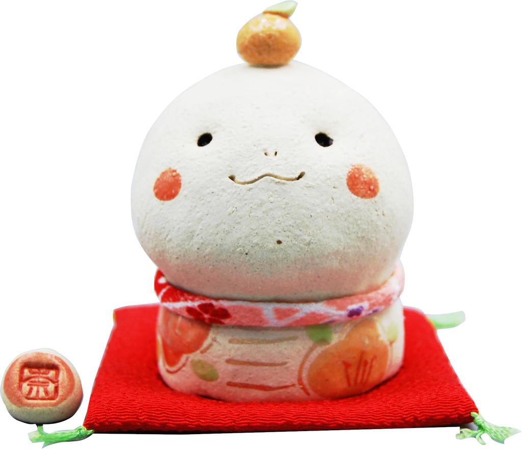 Yakushigama Nanohana Kiln Zodiac Snake Lucky Snake Chirimen Collar 2025 Reiwa 7 Zodiac Snake New Year Ornament Auspicious Charm (Yakushigama) [Na-001]