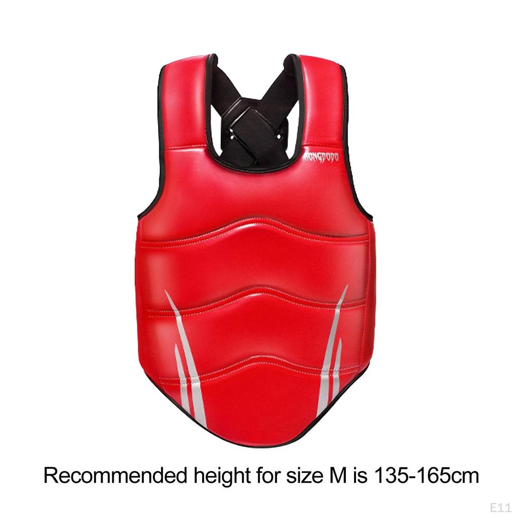 Protection Karate Chest Protector Comfortable Elastic Rib Shield Vest for Home Gym Muay Thai