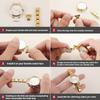 1PCS DIY Square Round Simple Watch Men Women's 9MM Width Italian Elastic Charm Stainless Watch Header Linker Bracelet Gifts