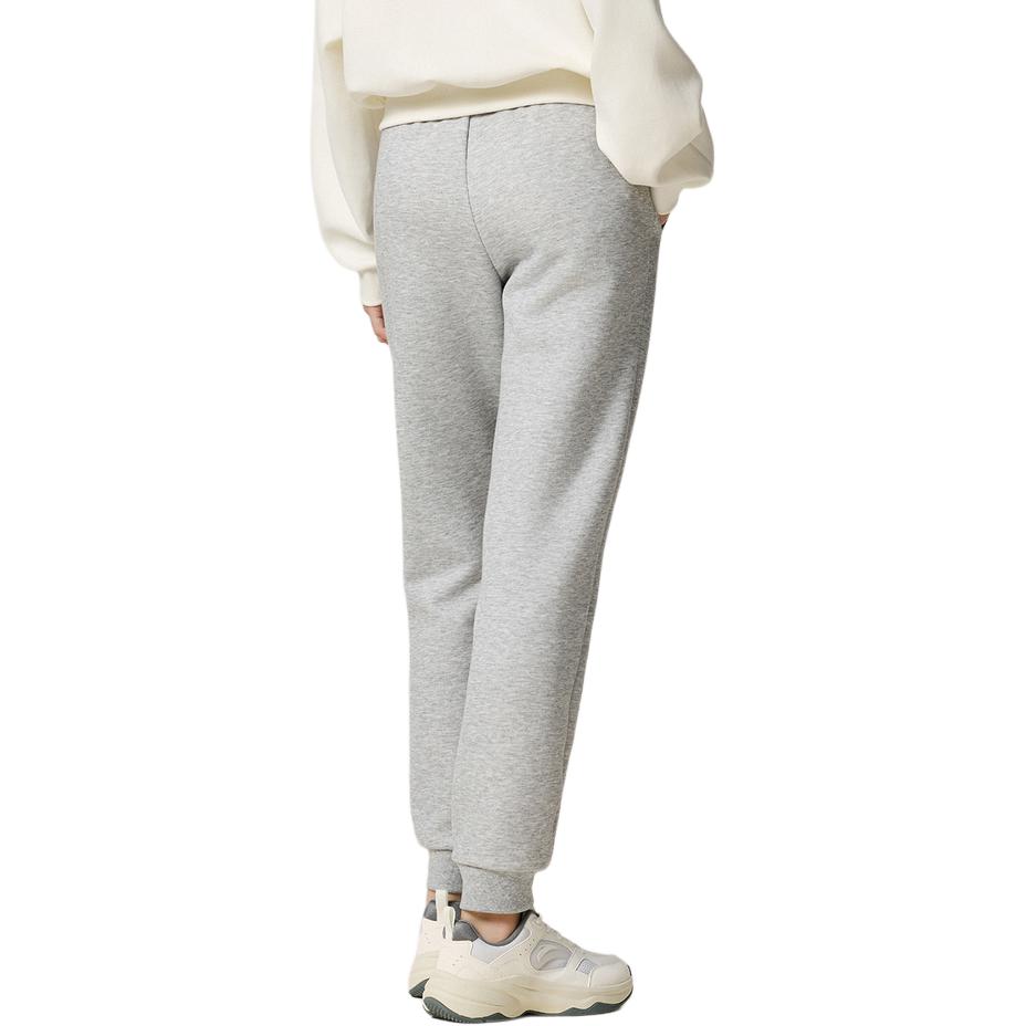 Anta Comfortable Versatile Simple Solid Color Breathable Mid-Rise Knitted Sports Pants Women bottoms 962537308-2