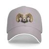 Bighorn Sheep Polygonal Design Baseball Cap Funny Hats Sun Cap Women Caps Unisexs