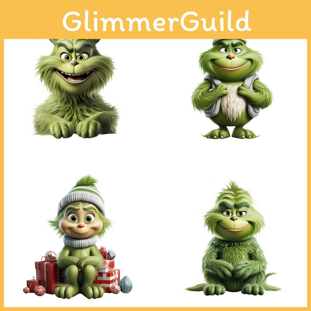 Cartoon Grinch Acrylic Christmas Tree Decoration Whimsical Car Ornament Hanging