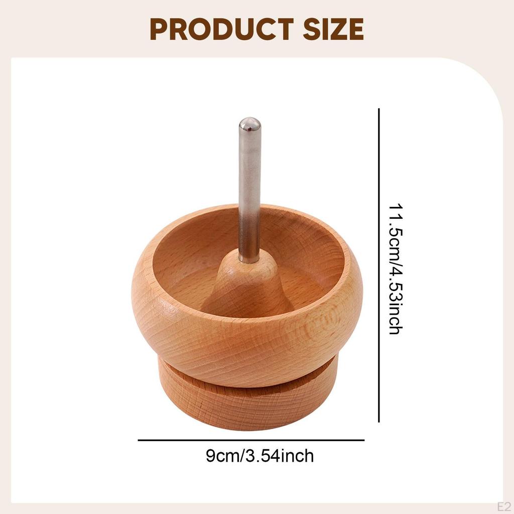 Bead Bowl Tray Crafting String Beads Tool Mini Size Wooden Replacement Holder DIY Jewelry
