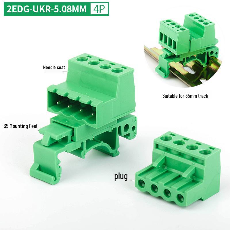 2EDG-UKR-5.08MM Plug-in Rail Guide Terminal Block Connector