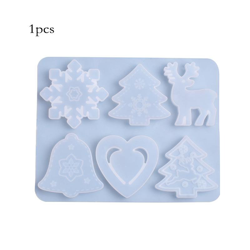 

Рождественская подвесная бирка, силиконовая форма для ювелирных изделий, эпоксидная смола, инструмент для литья