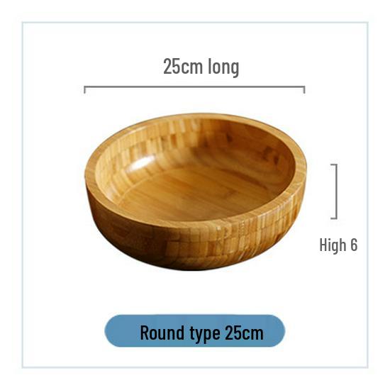 Creative Bamboo Wood Salad and Fruit Bowl for Dining and Restaurants