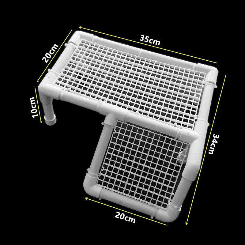 Turtle Drying Platform Floating Island Fish Tank Grid Sucker Hanging DIY Brazilian Turtle Grass Tortoise Climbing Hanger Climbing Platform
