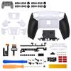 eXtremeRate RISE4 Plus MAX Back Paddle Kit for PS5 Controllers Includes Bottom Clicky Trigger Stops Rubber Remappable Back Button Kit for PS5