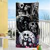Christmas Nightmare Beach Towel Super Soft & Absorbent Comfortable Lightweight Perfect for Traveling Yoga Camping and Swimming