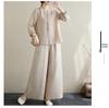 Plus Size Women's Cotton Linen Embroidered Two-Piece Set - Spring Fashion