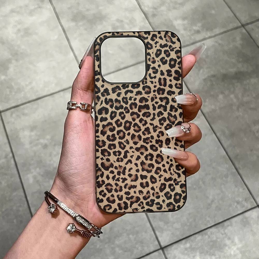 Leopard Cheetah Print For Iphone 17 16 15 14 Plus 13 12 11 Pro Max Pro Luxury Stripe Phone Cases