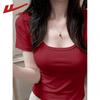 Warrior Women's Slim-Fit Square Neck Short Sleeve T-Shirt