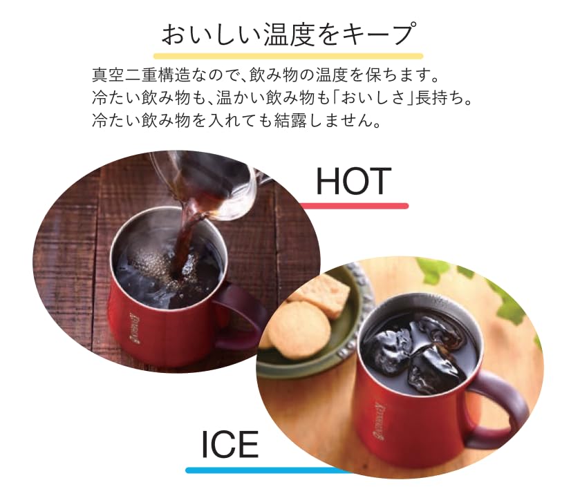 Kevnhaun Stainless Steel Mug with Lid, 330ml, Teal, Double Vacuum Walled, Sliding Lid for Drinking with the Lid On, Insulates Hot and Cold Drinks,