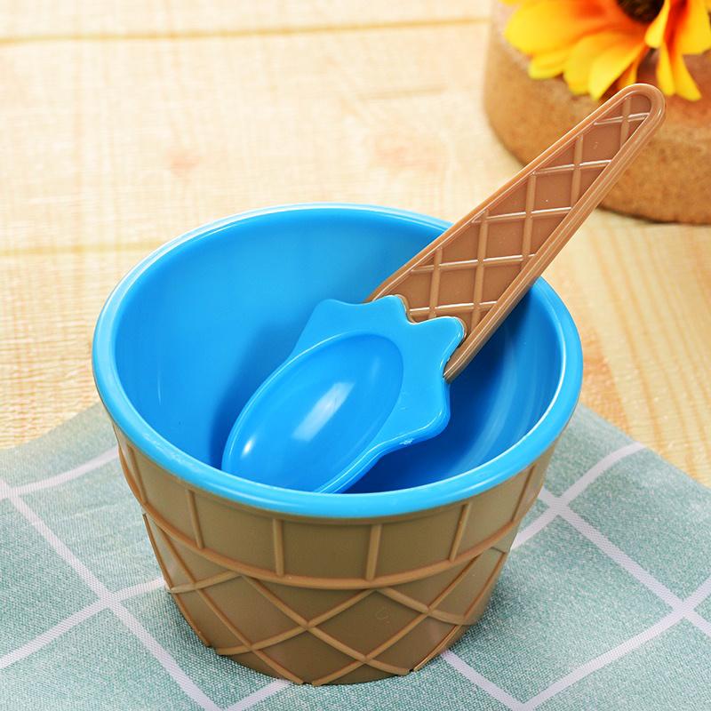 Ice Cream Bowl And Spoon Set Summer Essential Christmas Party Ice Cream Mold Bowl Spoon Kitchen Supplies Kitchen Tools